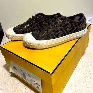 Fendi Domino Tessuto Jacquard Sneakers